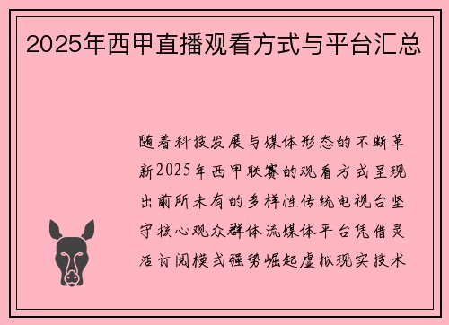 2025年西甲直播观看方式与平台汇总